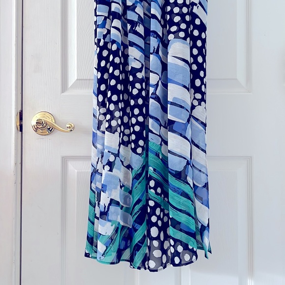 NIC+ZOE | Maxi Dress | PP | 0-2 | Bloom Me Away | Blue Green White | Lined | $35 - Picture 5 of 15